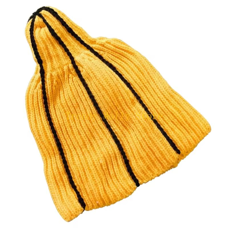 N5KB Amusing Banana Face Cover Balaclava Hat Warm Acrylic Knitted for Adults Teens Winter Sports Costume Parties Gifts